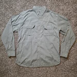 Charles Darwin Research Station Galapagos Shirt Sz Large Button Down Long Sleeve